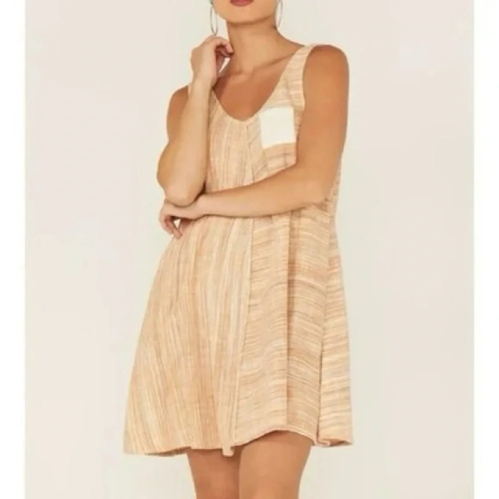Cleo + Wolf Women's Yarn Die A-Line Mini Dress Sz S Sleeveless Cotton Bohemian